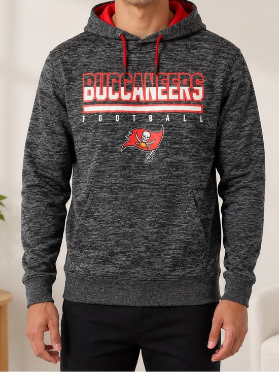 NFL Other - NFL Team Apparel Tampa Bay Buccaneers Men’s Small Gray Pullover Hoodie Sporty